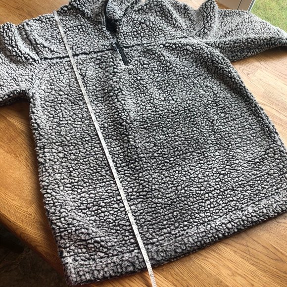 Boxercraft Gray Sherpa Pullover Quarter Zip Size Large - Picture 8 of 10